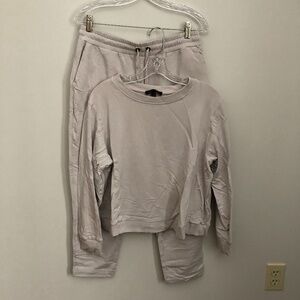 Banana Republic Co-Ord Casual Athleisure Set Cream Color Women's Small/Medium